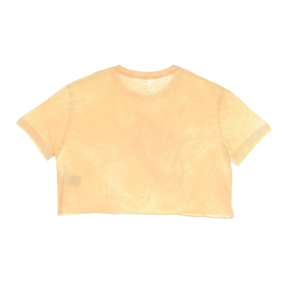 Nike Oranje Crop Tee Wash Futura Orange Dames
