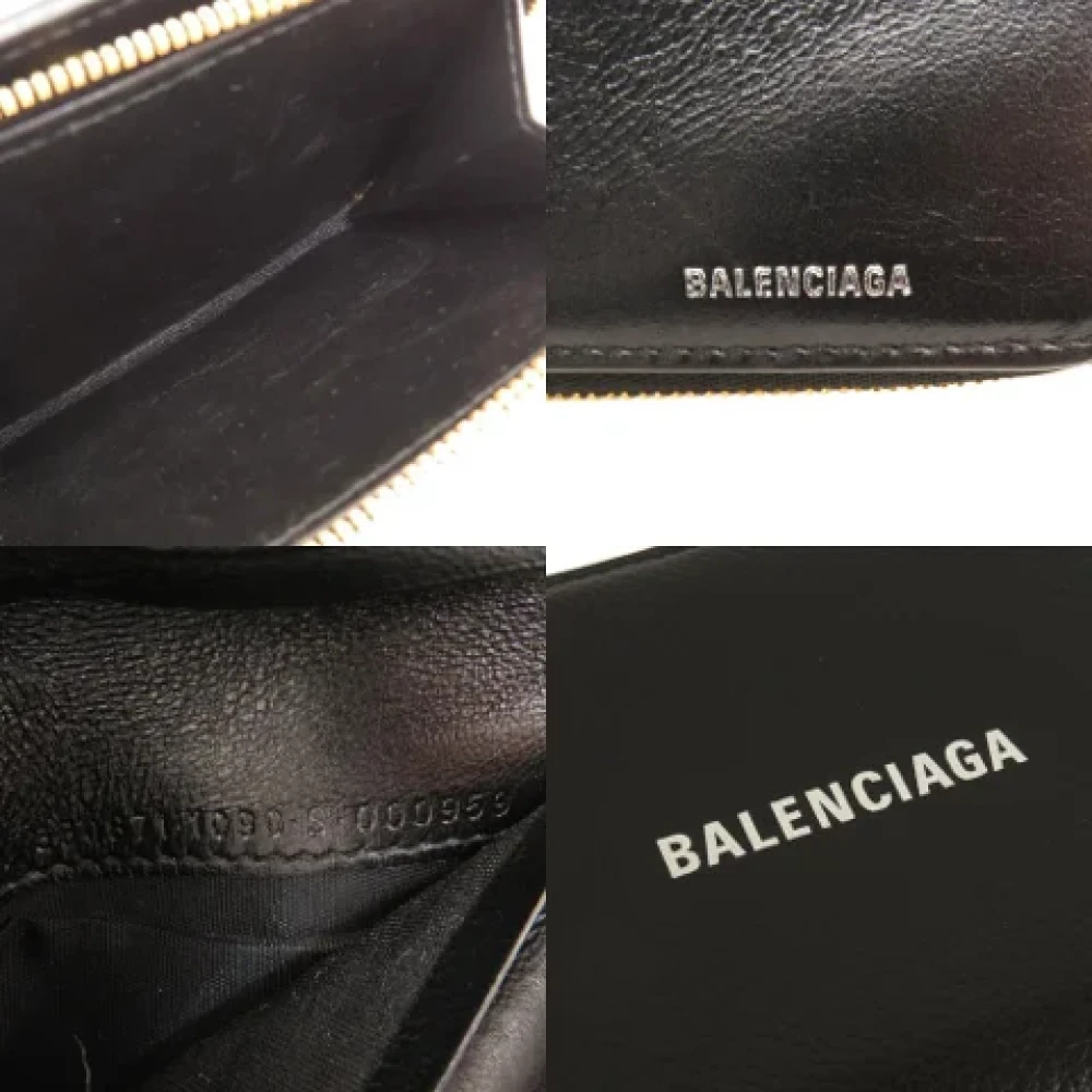 Balenciaga Vintage Pre-owned Leather wallets Black Dames