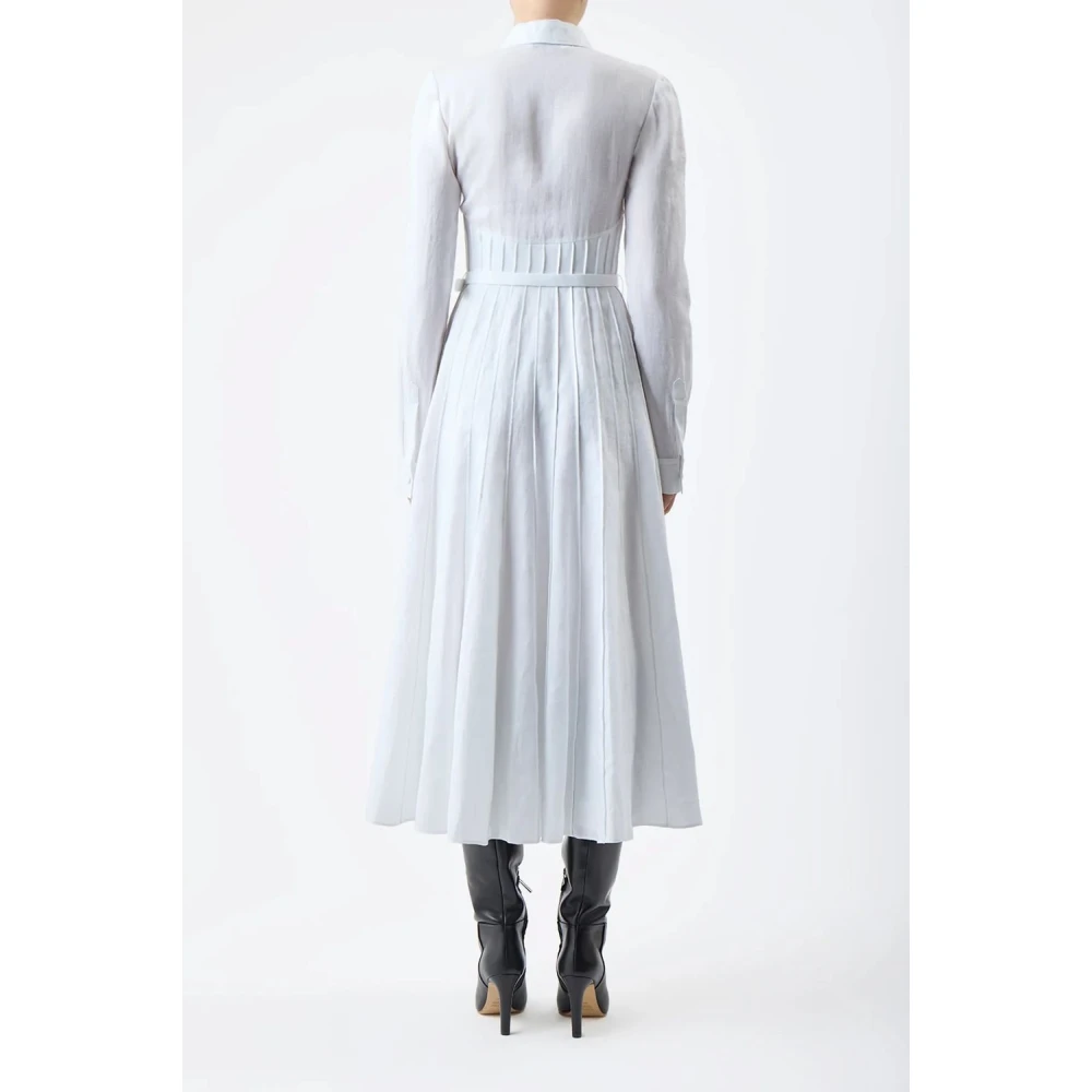 Gabriela Hearst Geplooide Jurk voor Vrouwen White Dames