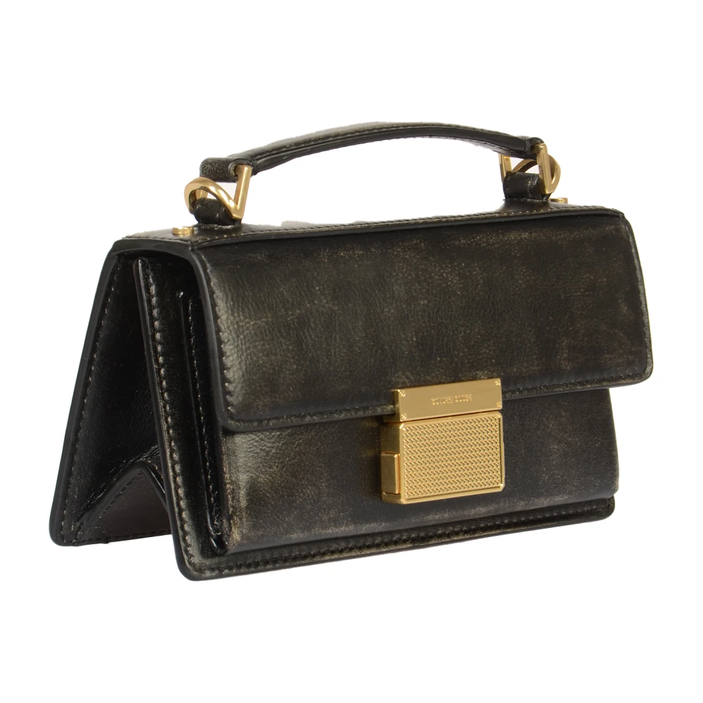 Golden Goose Zwarte Distressed Bull Leren Bodytas Black Dames