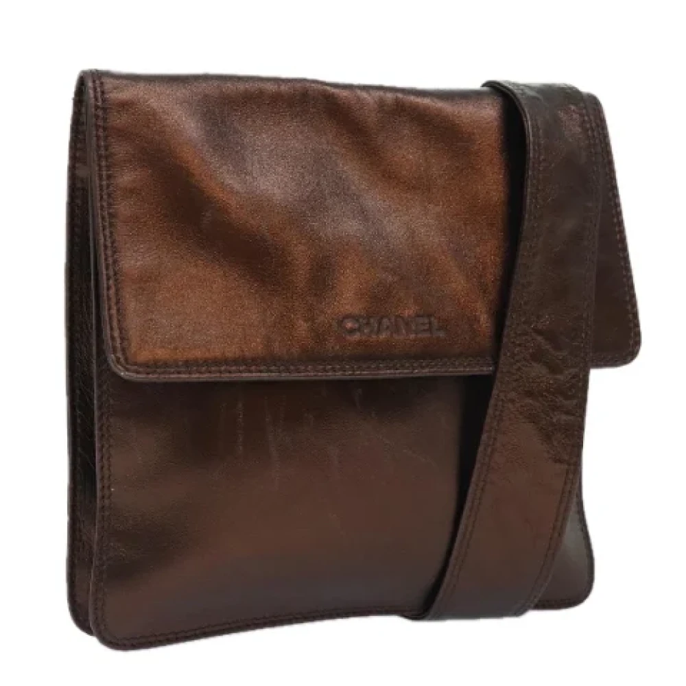 Chanel Vintage Pre-owned Leather chanel-bags Brown Dames