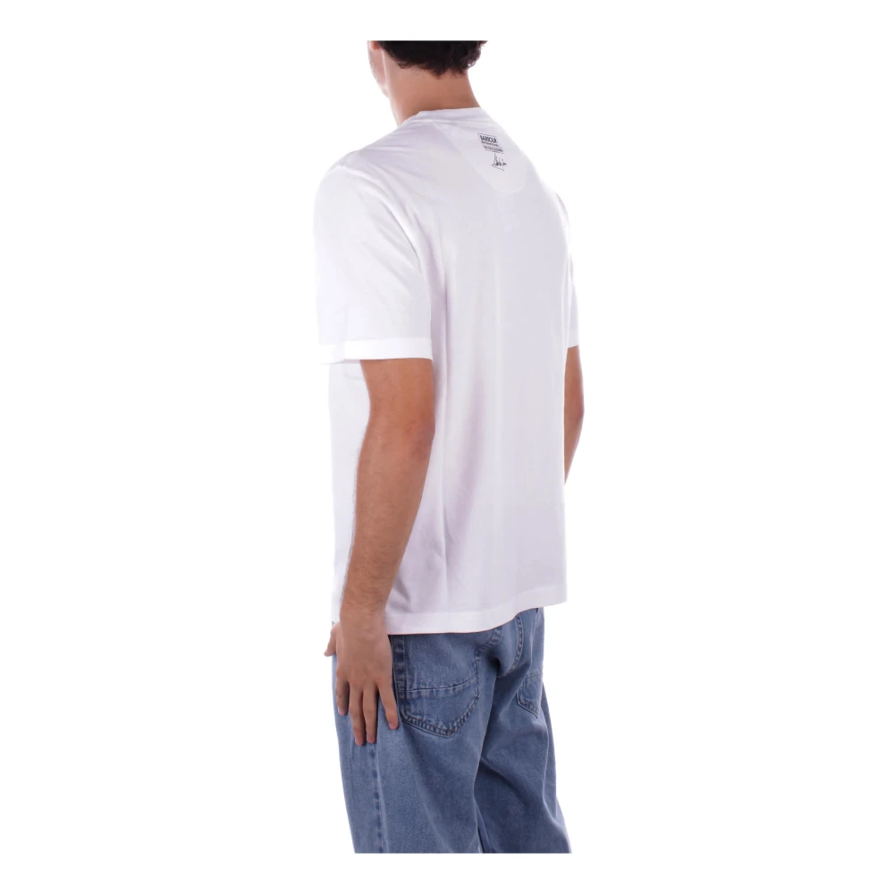 Barbour T-shirt met logo op de voorkant White Heren