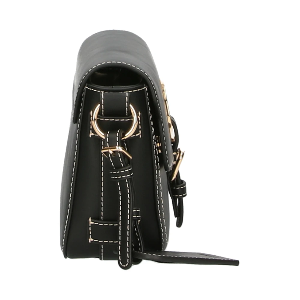 Love Moschino Zwarte schoudertas met verwijderbare spiegel Black Dames