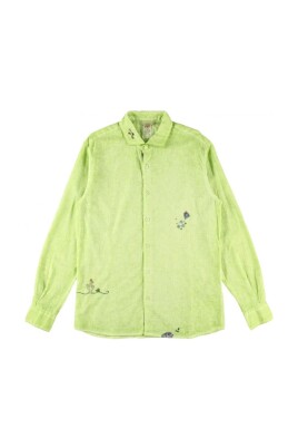 chemise-verte-en-coton-lin-matcha-avec-broderie-aerographe