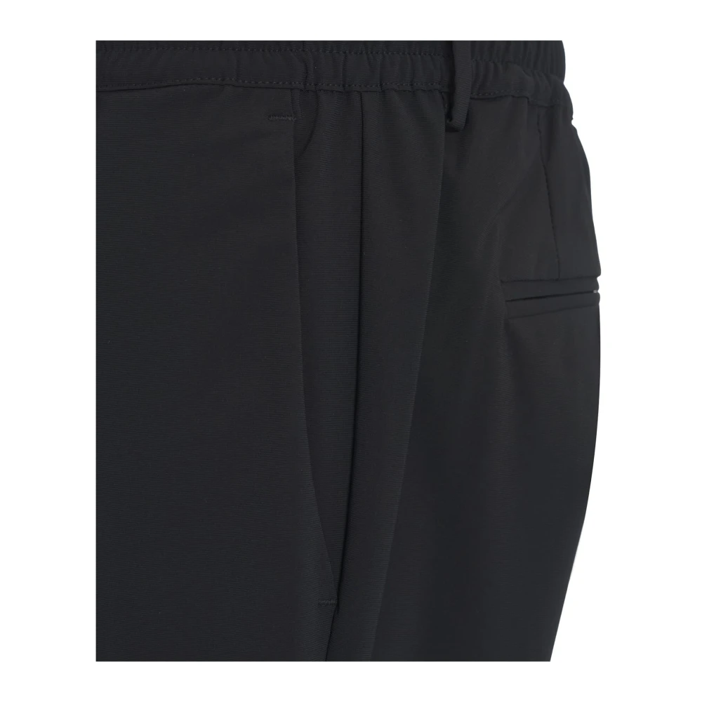 Cruna Zwarte Tapered Fit Broek Ss25 Black Heren