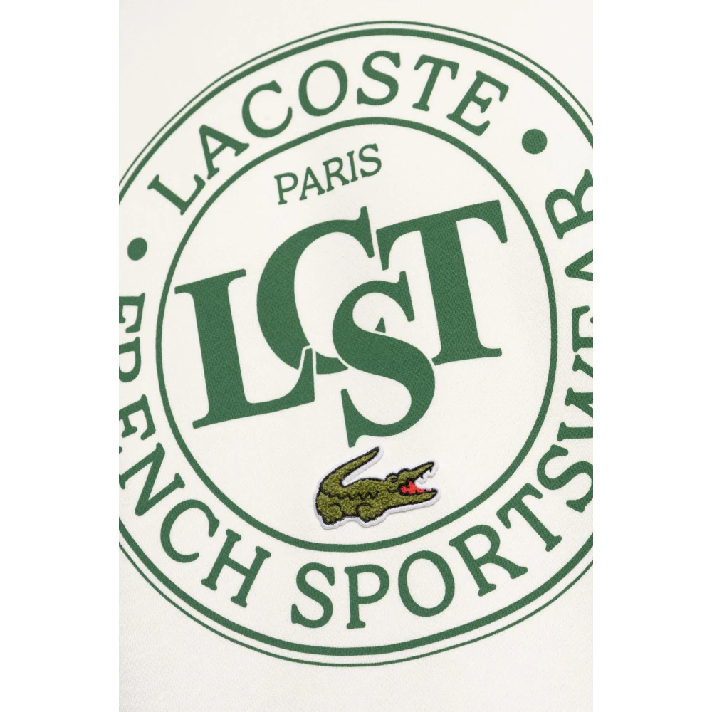 Lacoste Sweatshirt met logo White Heren