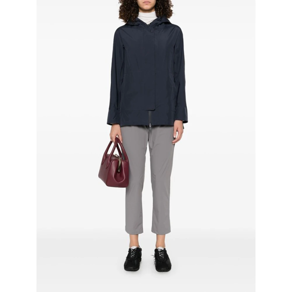 Herno Waterdichte Jas met Capuchon Blue Dames