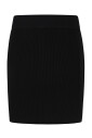 black-ribbed-elastic-waist-skirt
