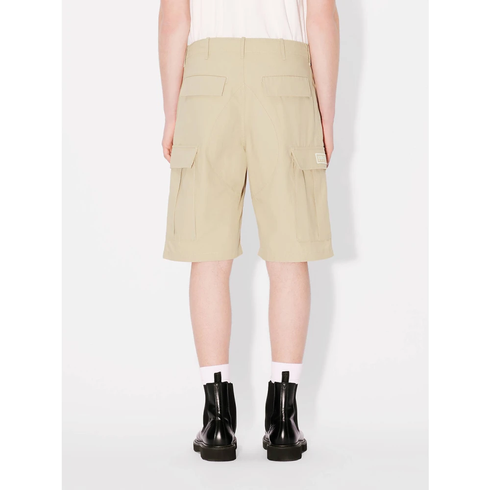 Kenzo Beige Cargo Werkbroek Beige Heren