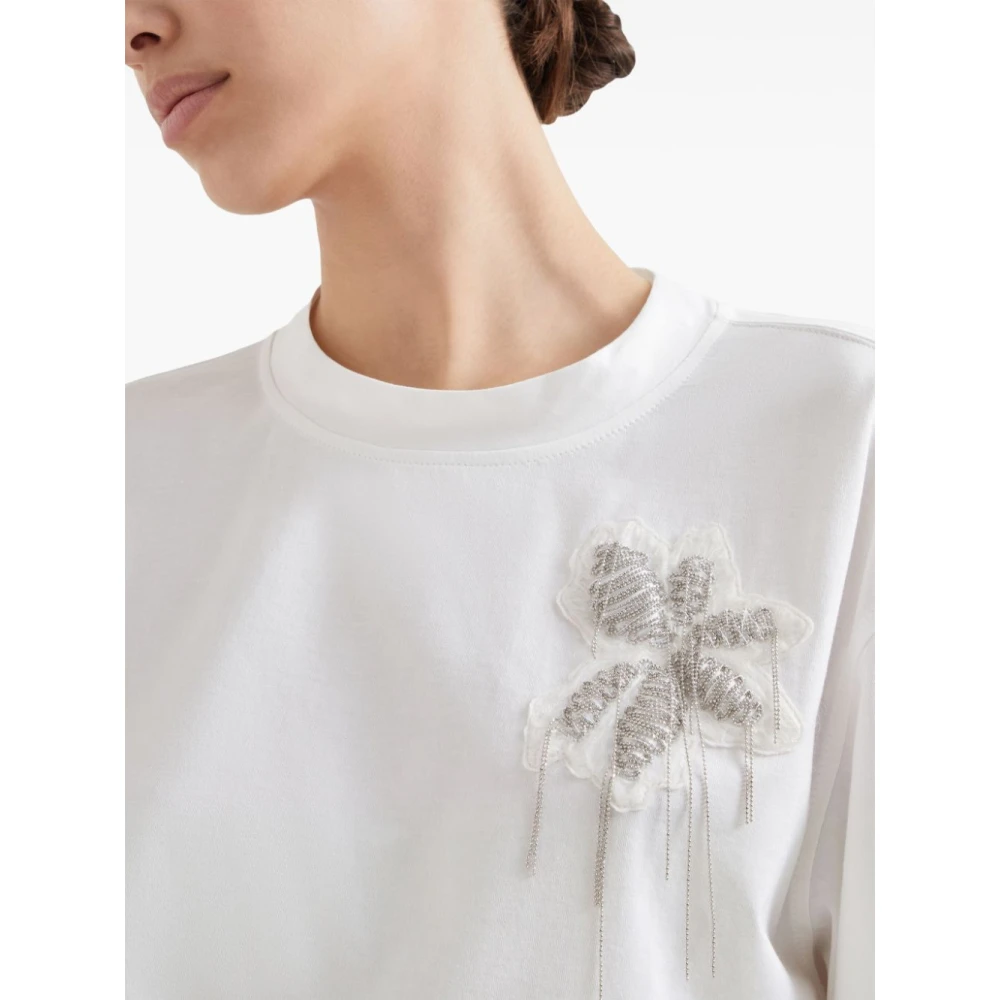 BRUNELLO CUCINELLI Witte T-shirts en Polos White Dames