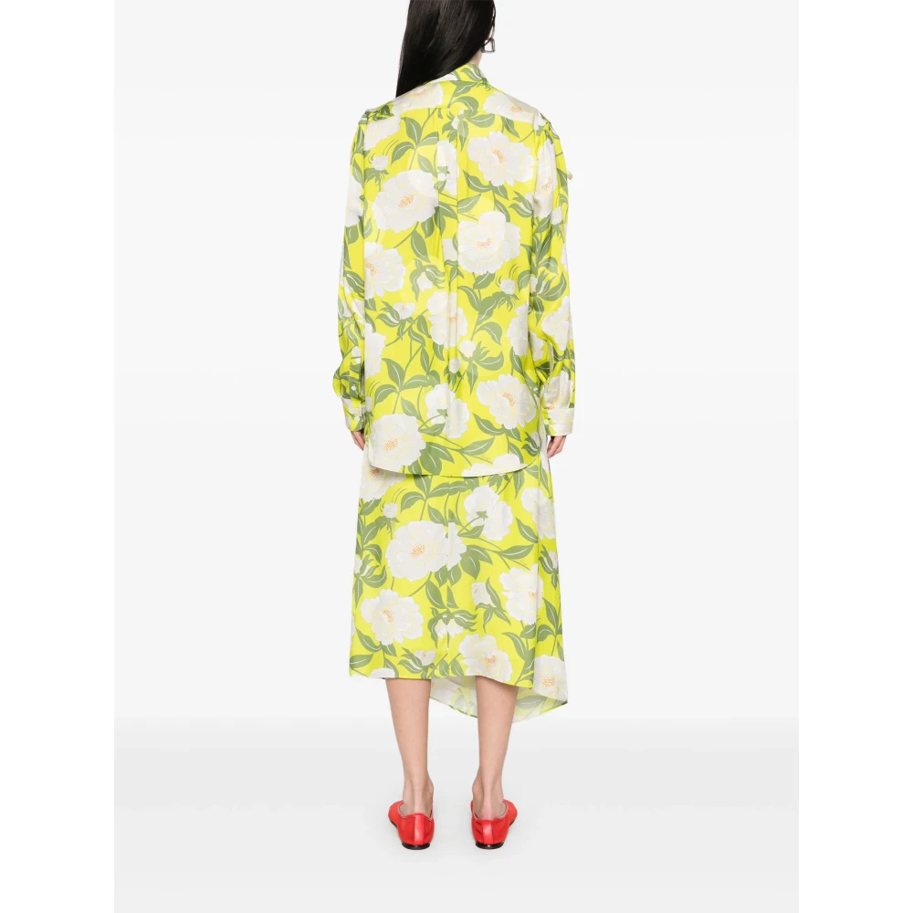 Kenzo Groene Shirt met Open-Schouders Green Dames