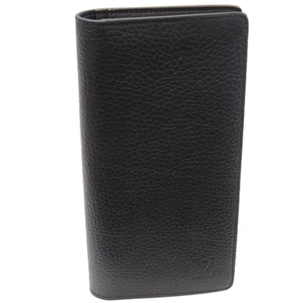 Louis Vuitton Vintage Pre-owned Leather wallets Black Heren