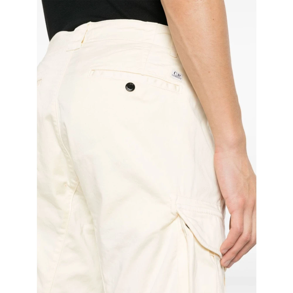 C.P. Company Cargo Shorts met Lens Detail Beige Heren
