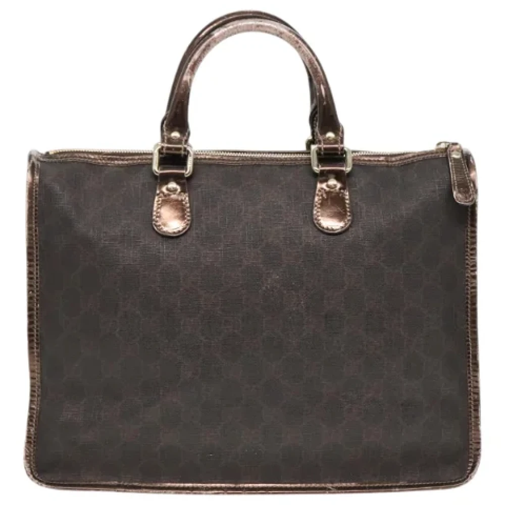 Gucci Vintage Pre-owned Canvas handbags Brown Dames