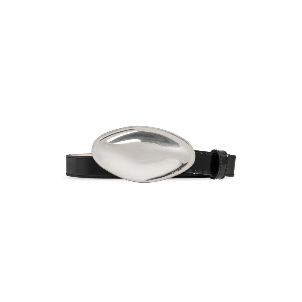 Bally Leren Riem Black Heren