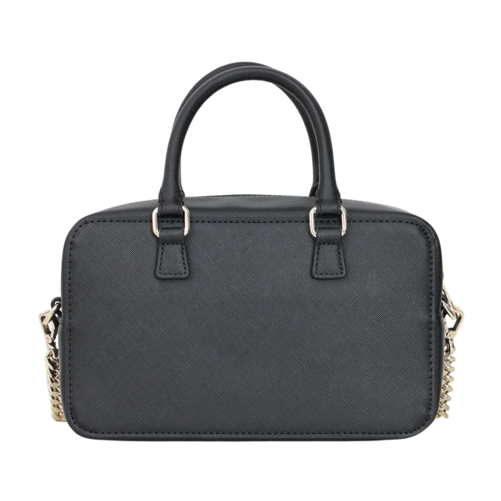 Just Cavalli Zwarte schoudertas met tweekleurig logo Black Dames
