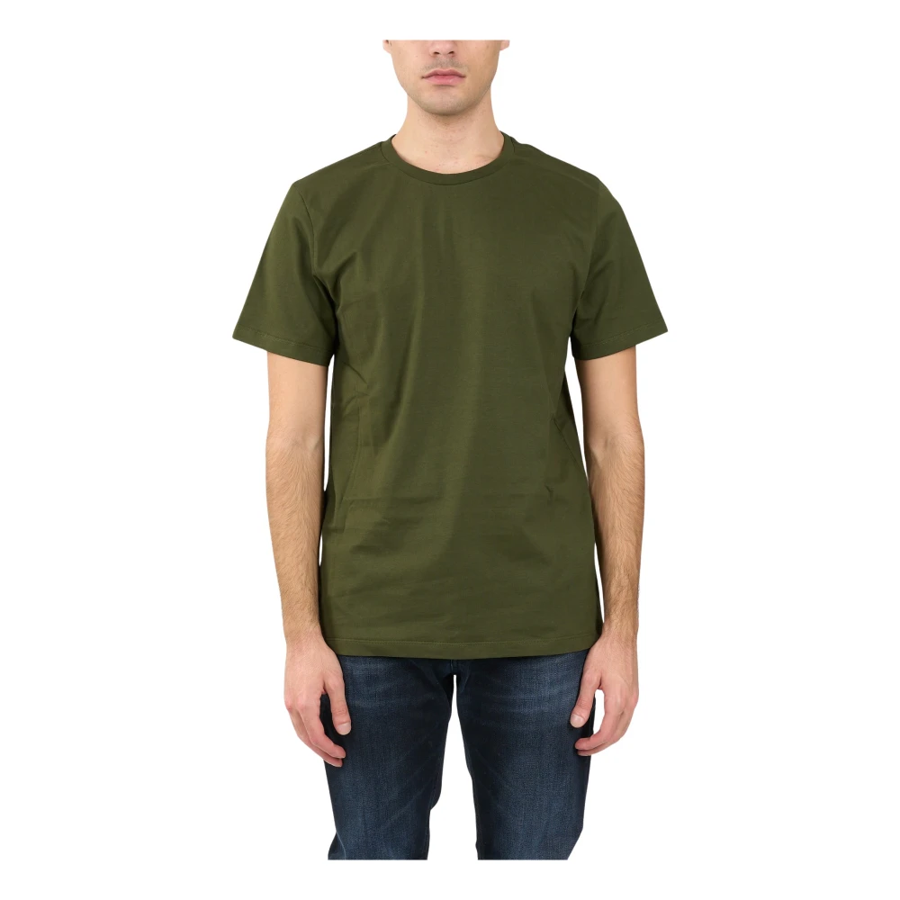 Dondup Jersey T-shirt met geborduurde achterkant Green Heren