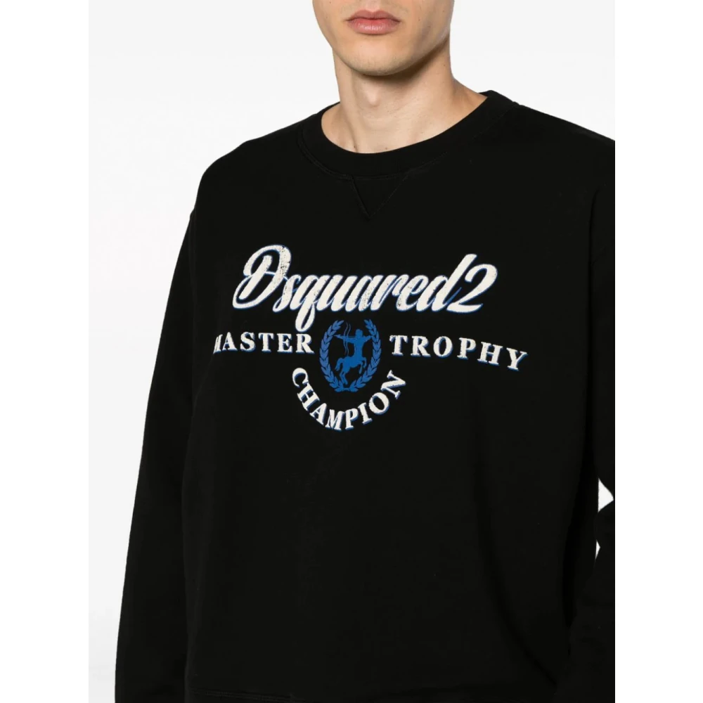 Dsquared2 Zwarte Sweaters voor Festivals Black Heren