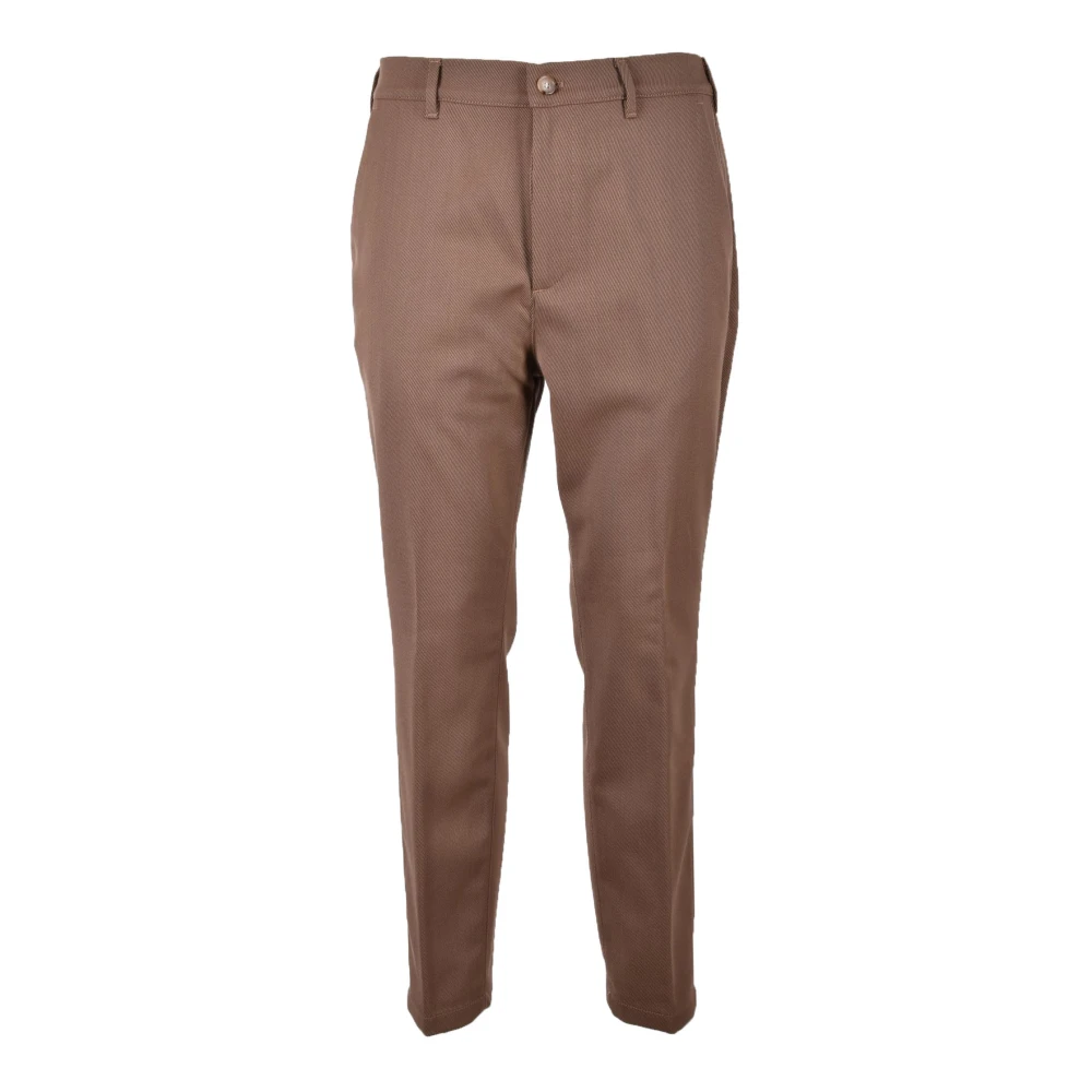 Cruna Elegante Wollen Broek Beige Heren