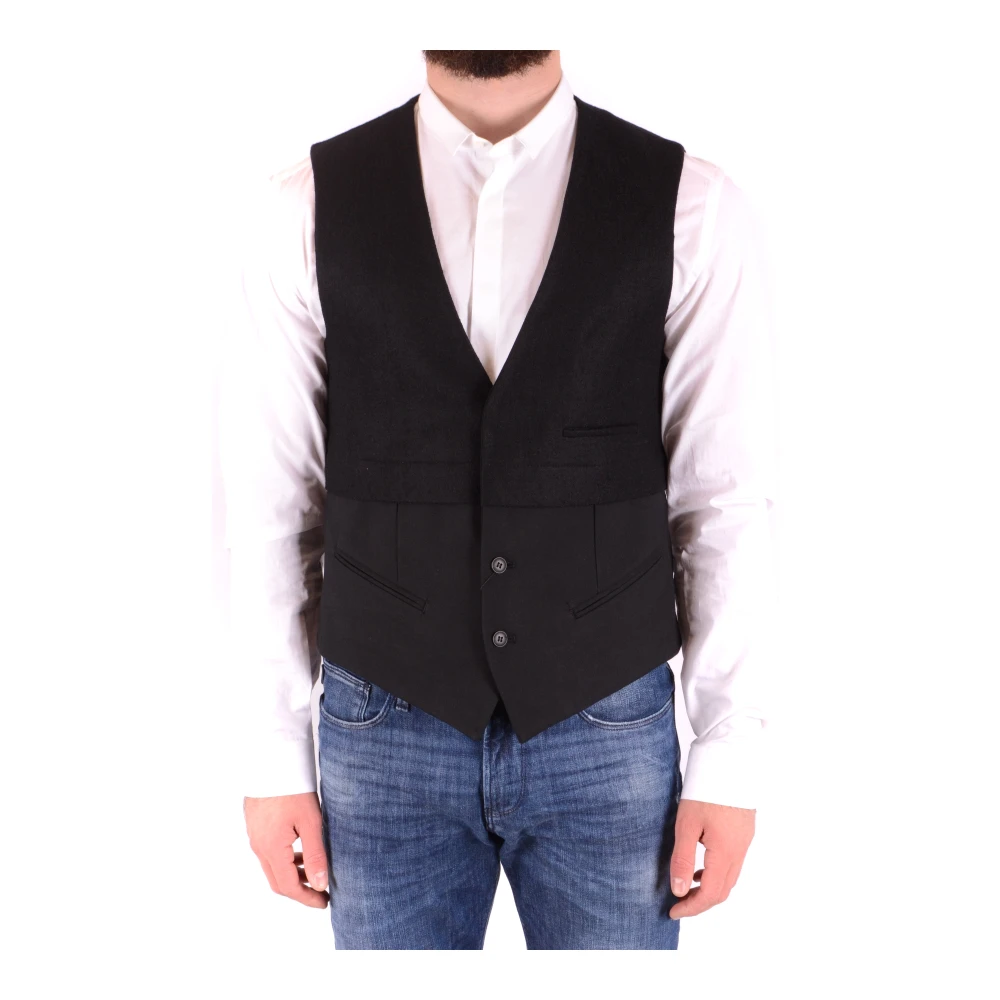 Antony Morato Men's Black Vest - Waistcoats - S - Suits