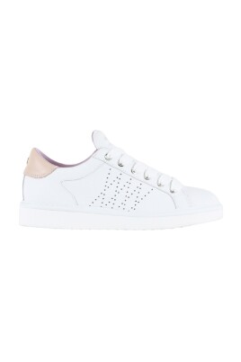 white-sneakers-with-pink-detail