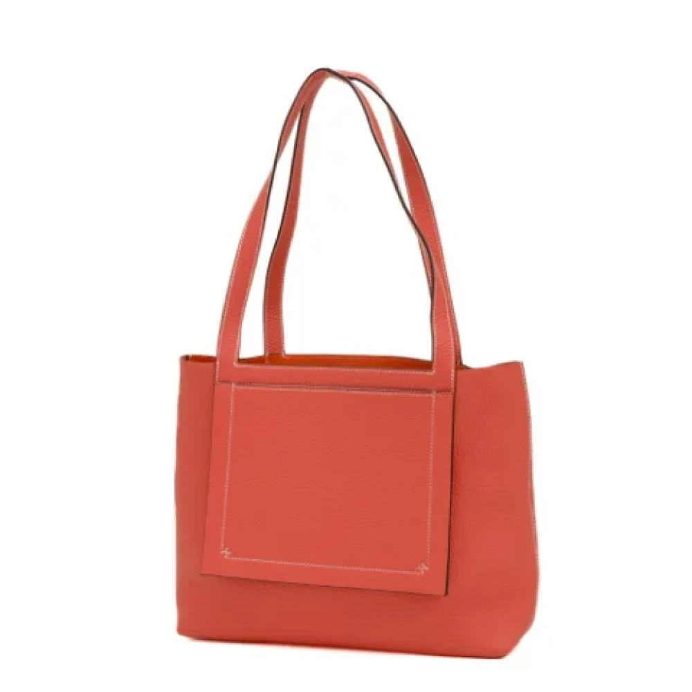 Hermès Vintage Pre-owned Leather totes Orange Dames