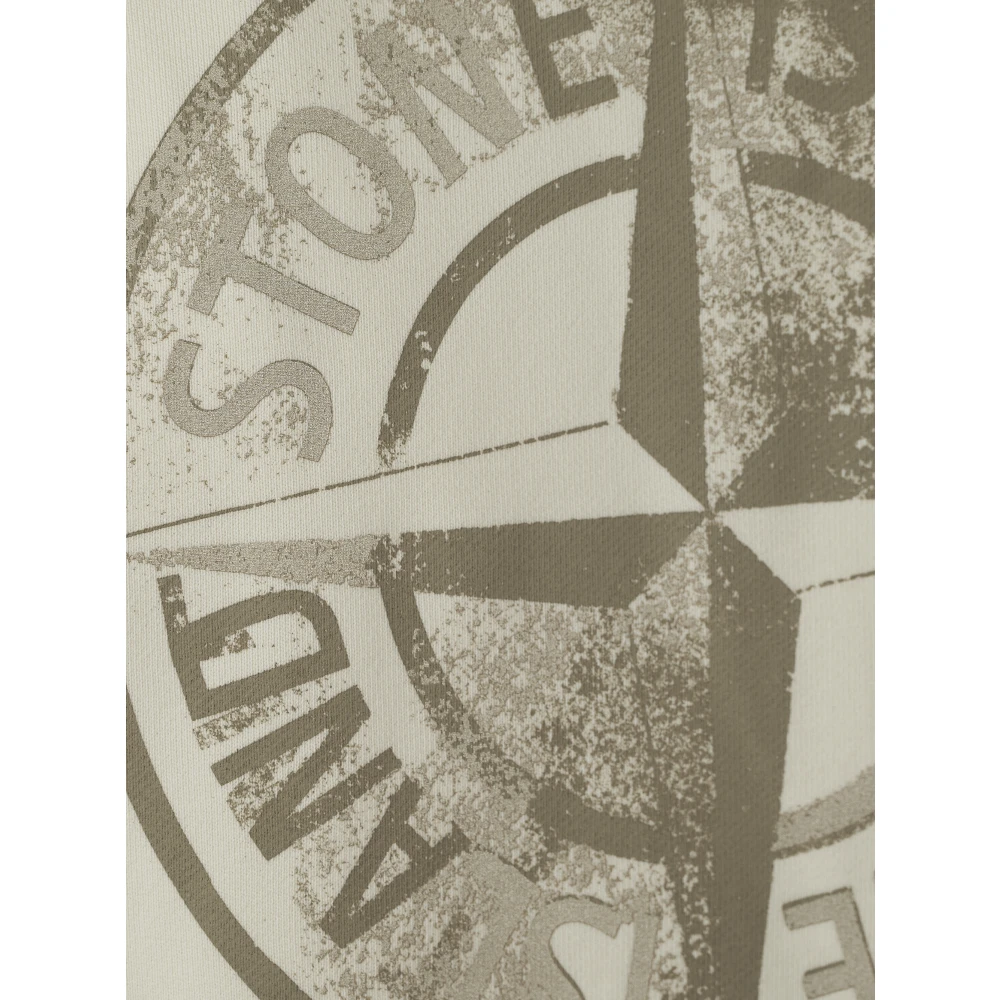 Stone Island Witte Truien voor Mannen White Heren