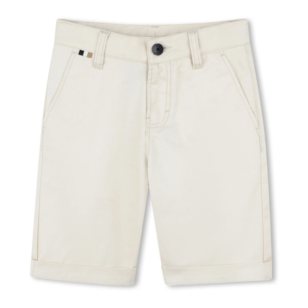 Hugo Boss Bomull chino Bermuda shorts Beige, Pojke