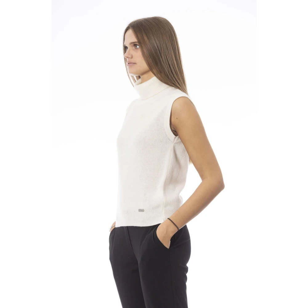Baldinini Trendy Gebreid Vest White Dames