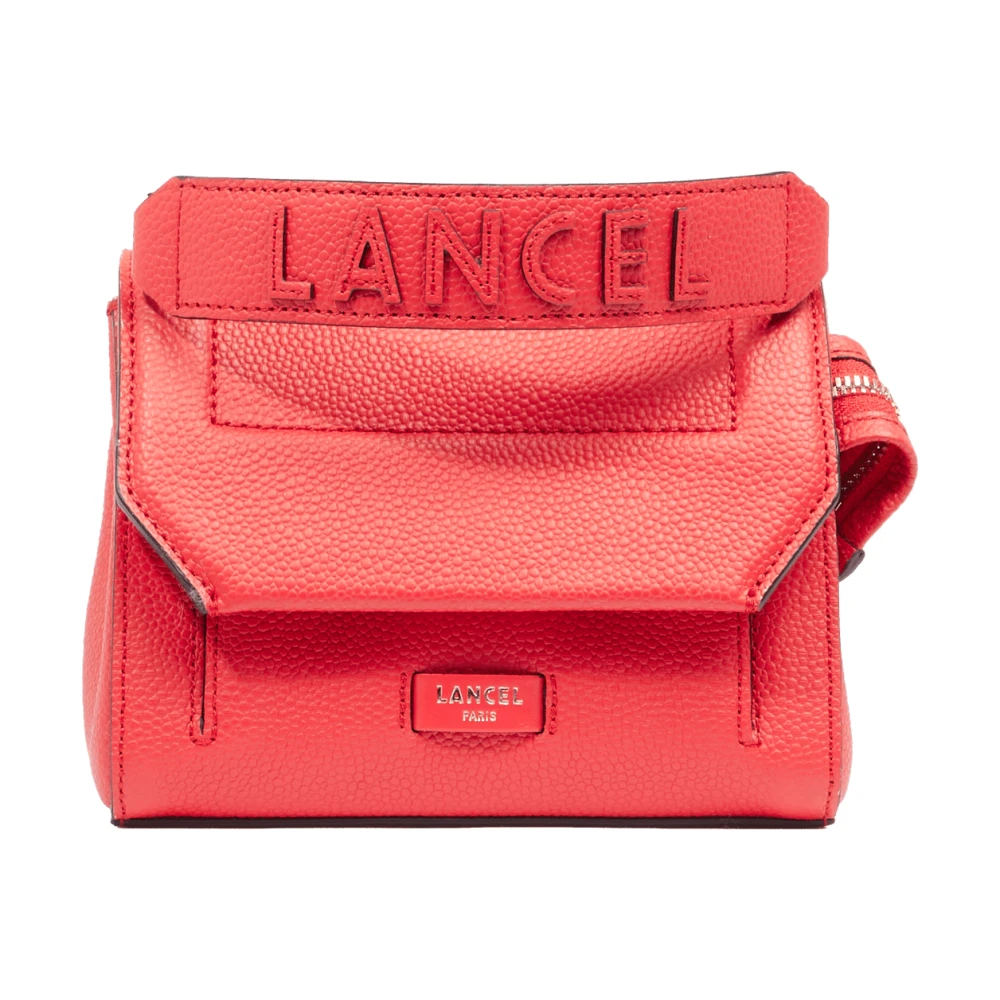 Lancel Rode Ninon Flap Crossbody Tas Red Dames