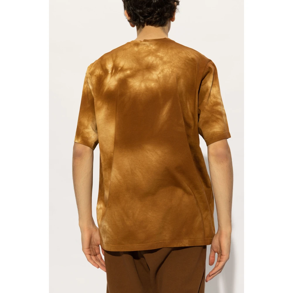 Dsquared2 T-shirt met logo Brown Heren