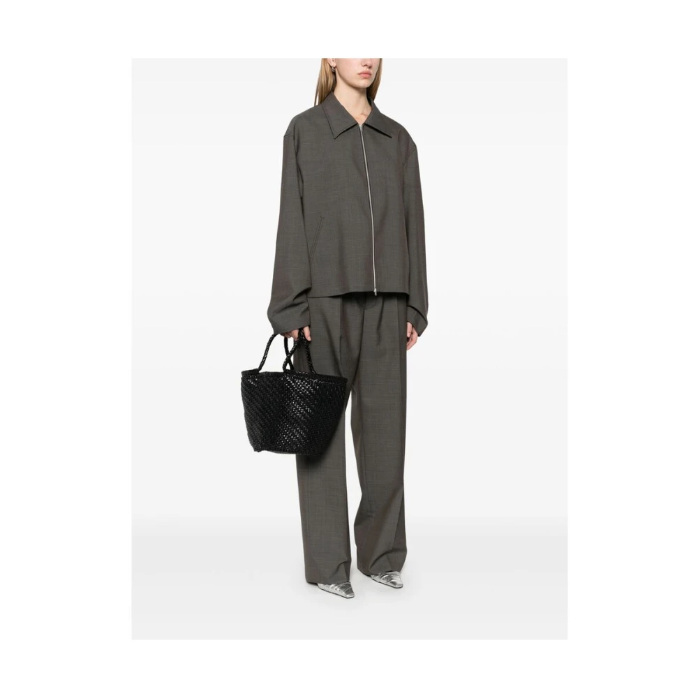 Dragon Diffusion Zwarte Leren Trekkoordtas Black Dames