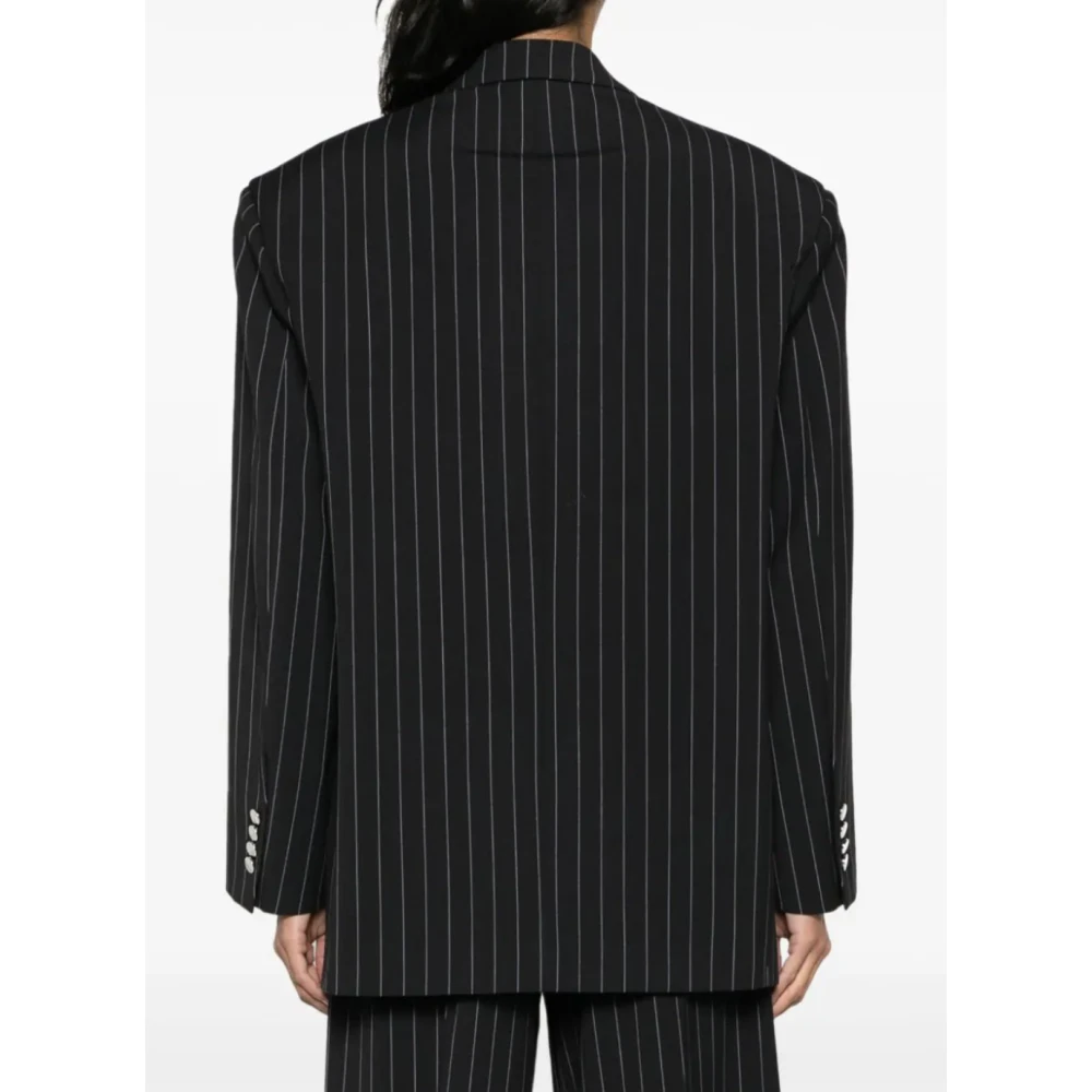 The Attico Navy Blazer Blue Dames