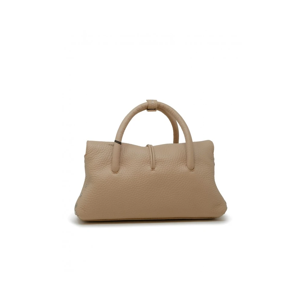 Zanellato Roze Leren Handtas Beige Dames