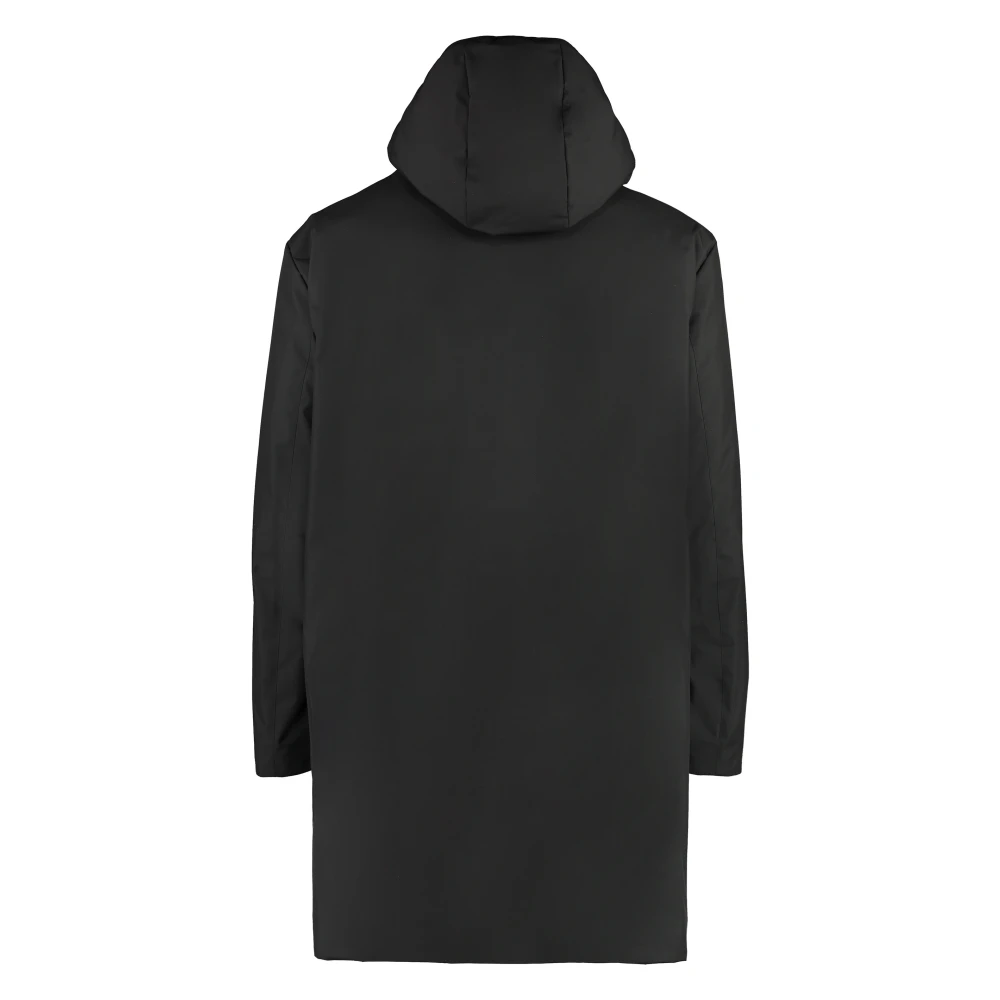 Dolce & Gabbana Stijlvolle parka met capuchon Black Heren