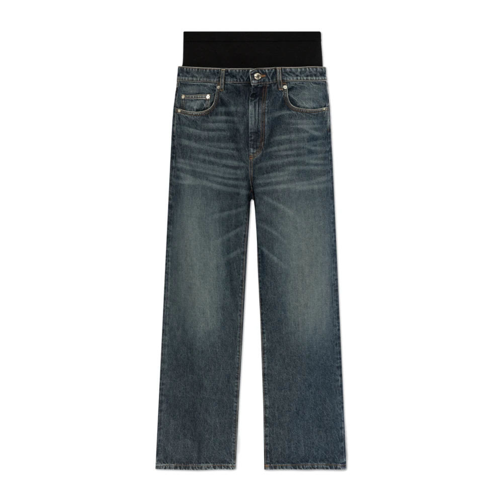 SPORTMAX Straight leg jeans Blue Dames