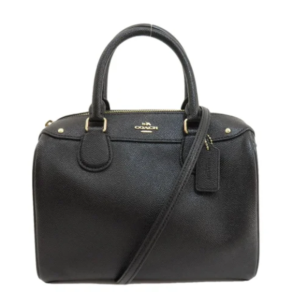 Coach Pre-owned Leather handbags Black Dames