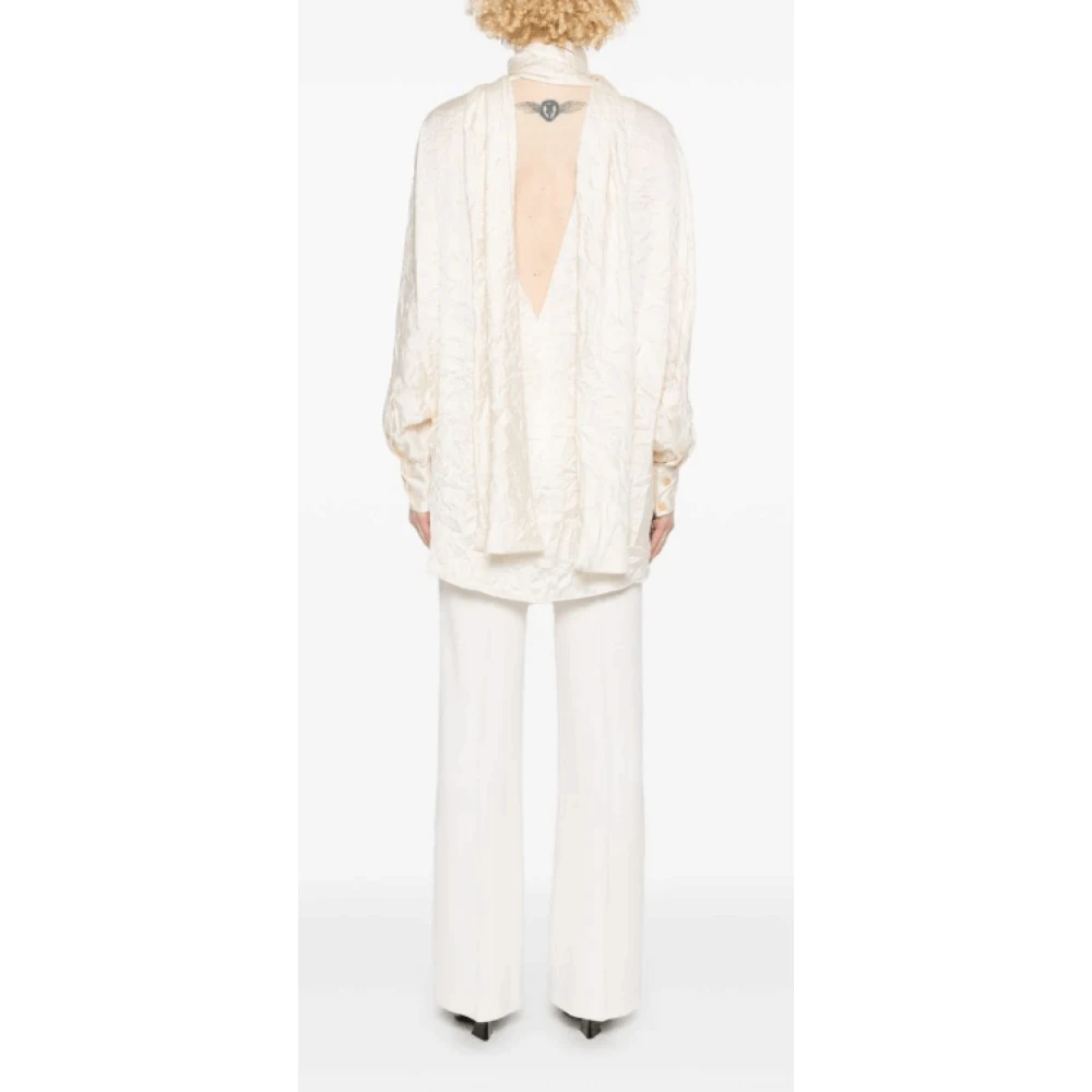 Khaite Elegante Zijden Blouse Beige Dames