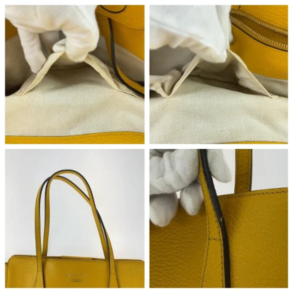 Gucci Vintage Pre-owned Leather gucci-bags Yellow Dames