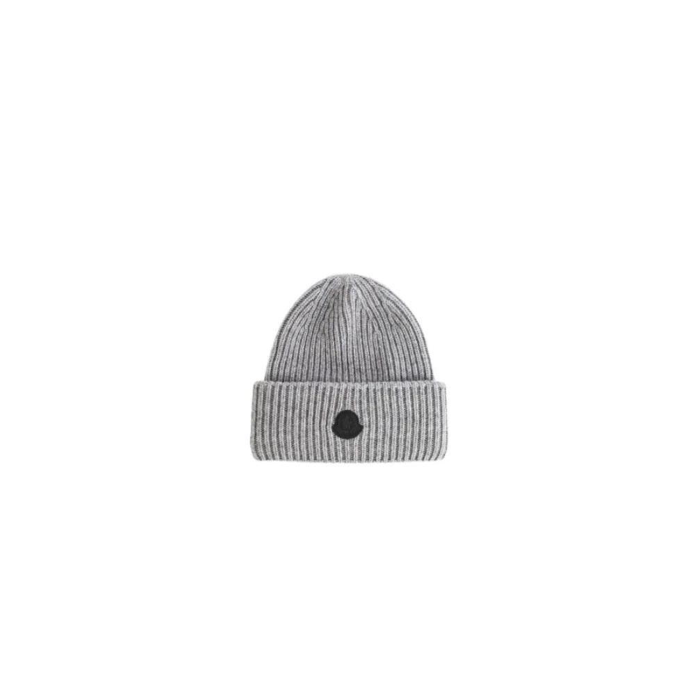 Moncler Luxe Grijs Cashmere Hoed Gray Unisex
