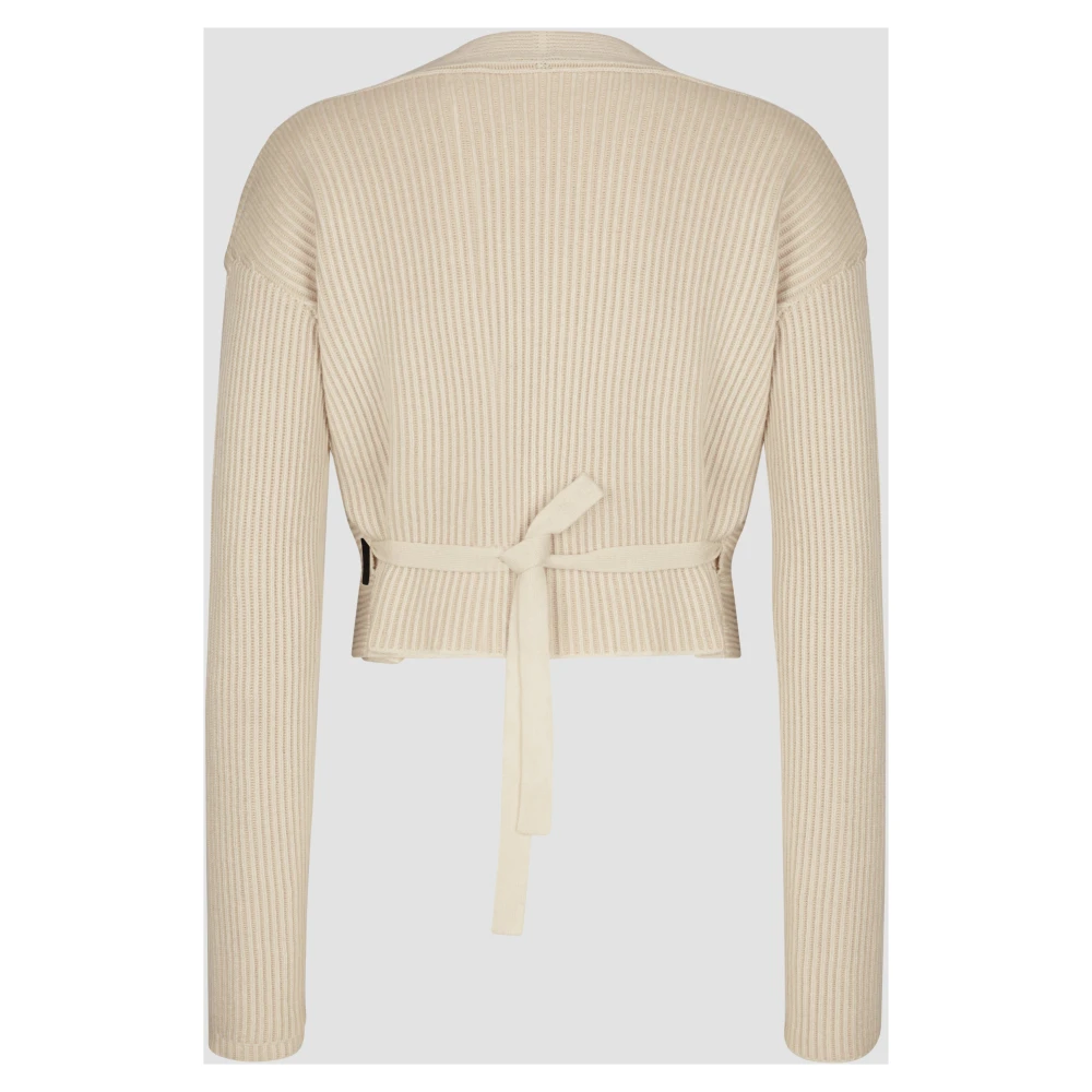 add Vest IN Dubbelzijdige RIB Beige Dames
