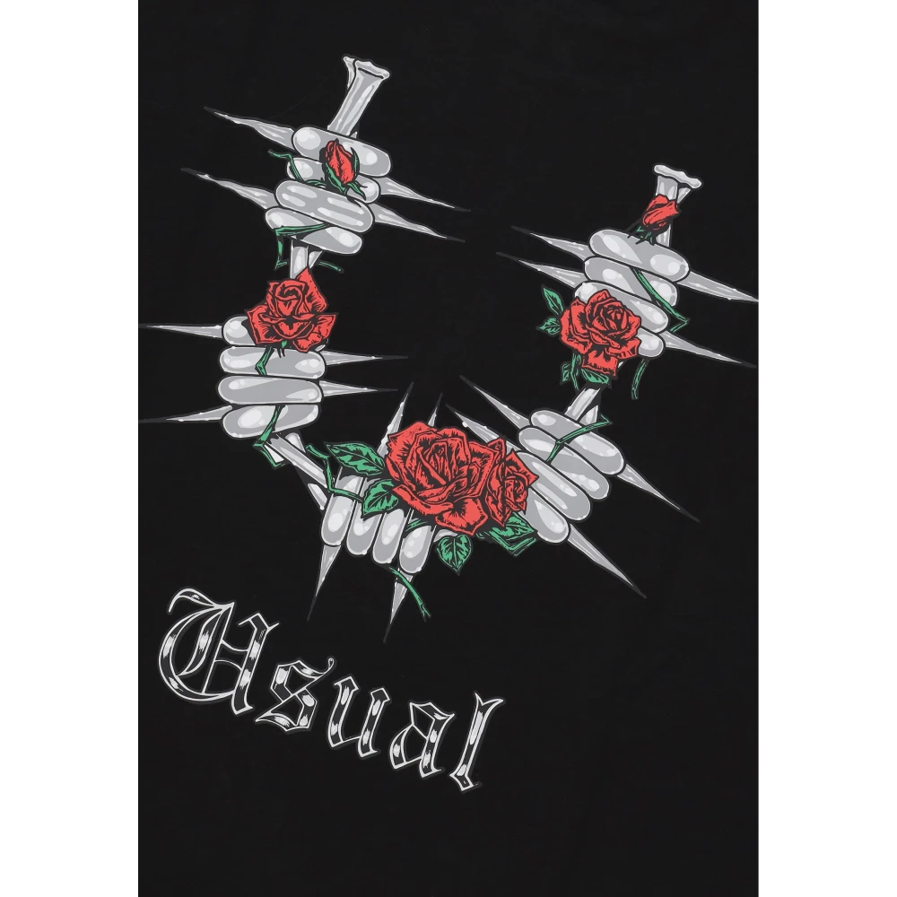 Usual Heren Choke T-shirt 100% Katoen Black Heren