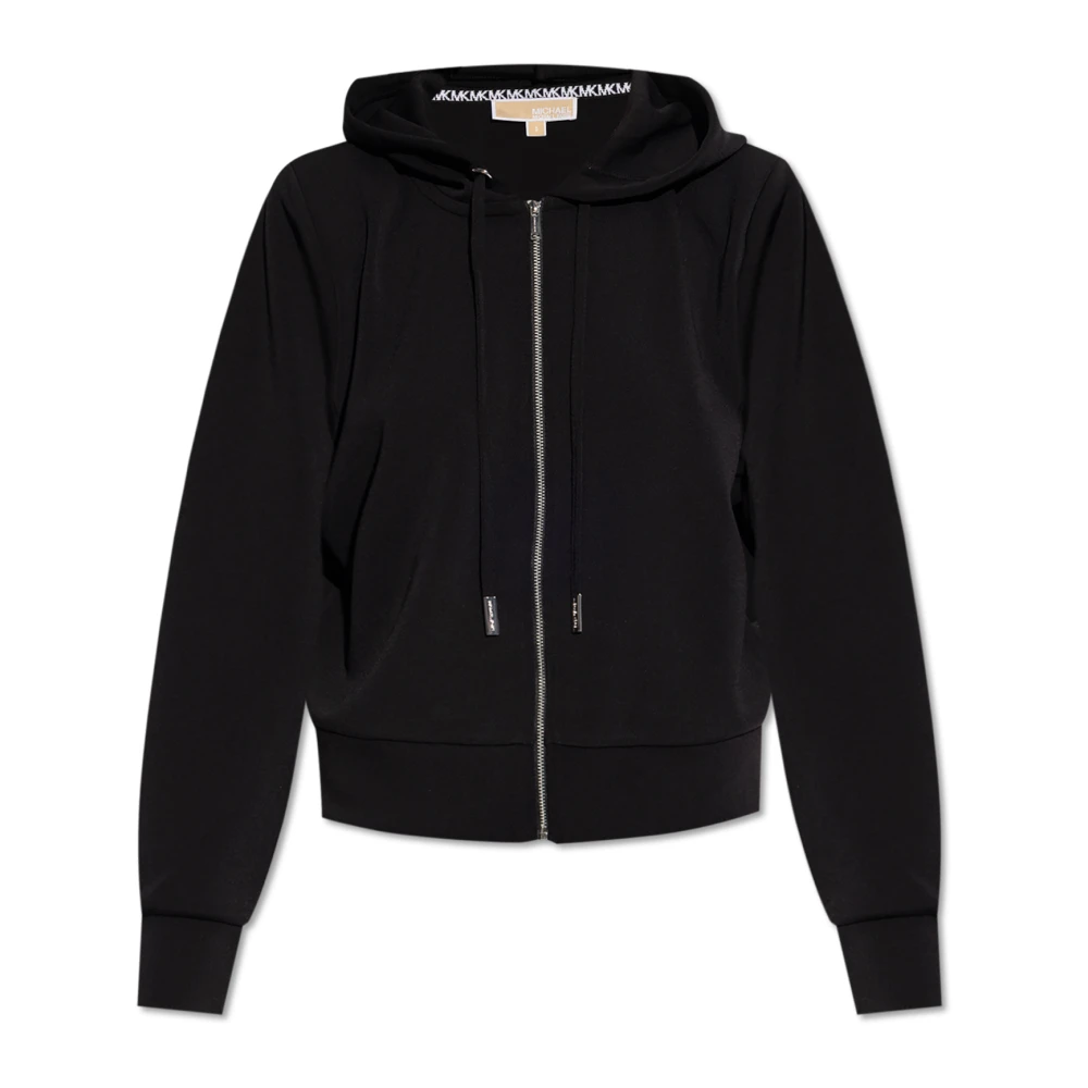 Michael Kors Women's Black Zip-Throughs, S, Hoodie