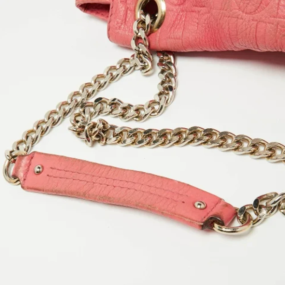Carolina Herrera Pre-owned Leather shoulder-bags Pink Dames