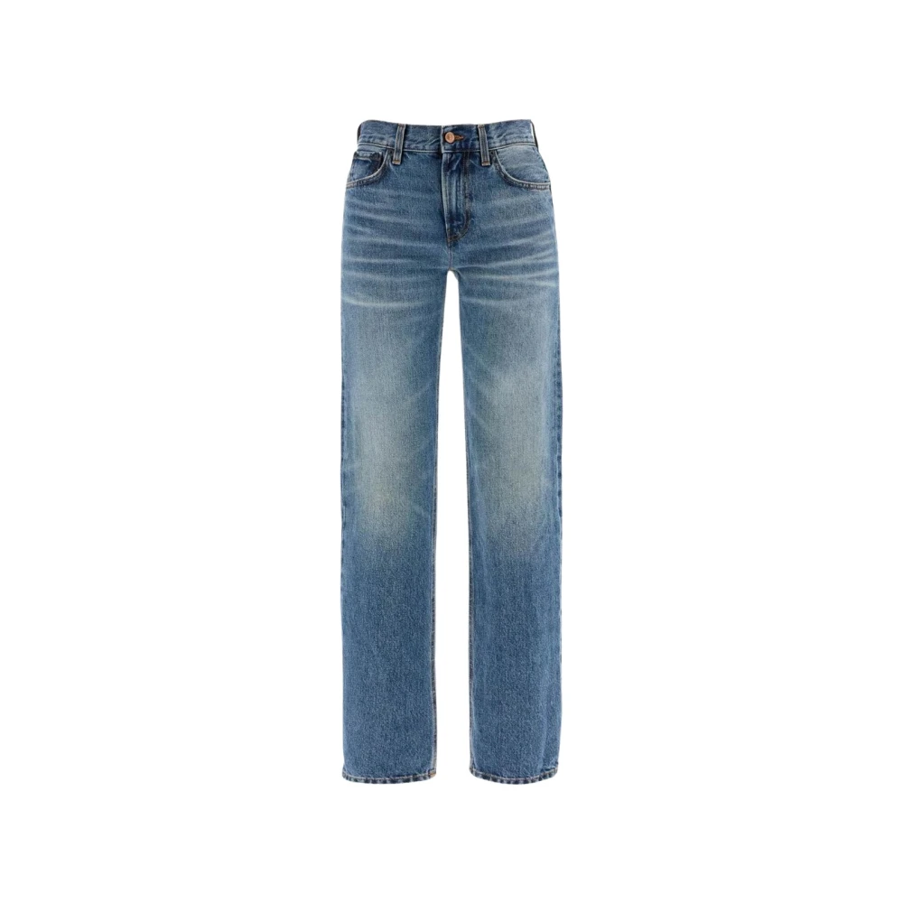 Haikure Women's Blue Straight Jeans,, Straight Leg Jeans For W26