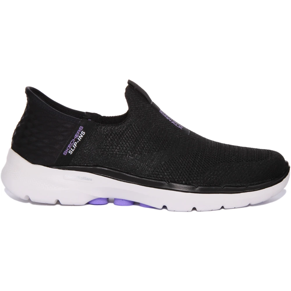 Skechers Black Sneakers, Female, 7 Uk, Comfort Slip-On Trainers