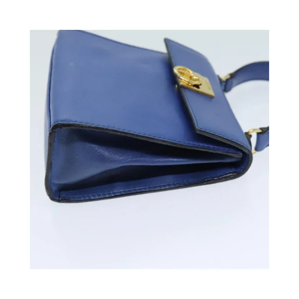 Celine Vintage Pre-owned Leather handbags Blue Dames