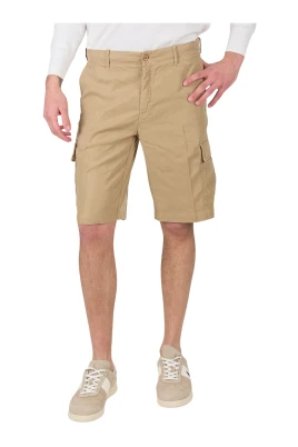 Beige cargoshorts för män