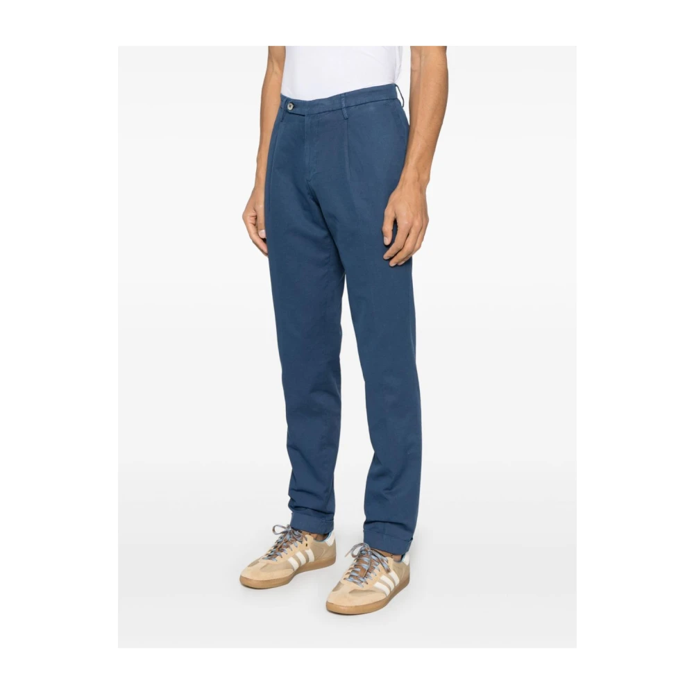 Michael Coal Blauwe Broek met Verborgen Rits Blue Heren