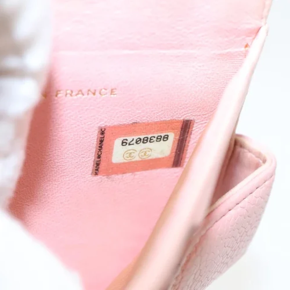 Chanel Vintage Pre-owned Leather wallets Pink Dames